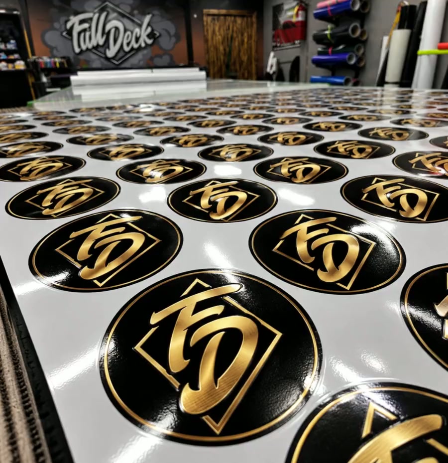 Full Deck sticker sheet intro frame